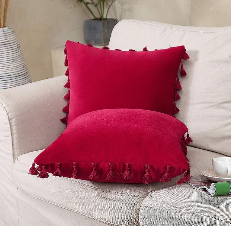 kissenh-llen-mit-quasten-samt-2er-set-45x45cm-kaufen-auf-ricardo