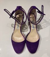 Jimmy Choo purple suede sandals