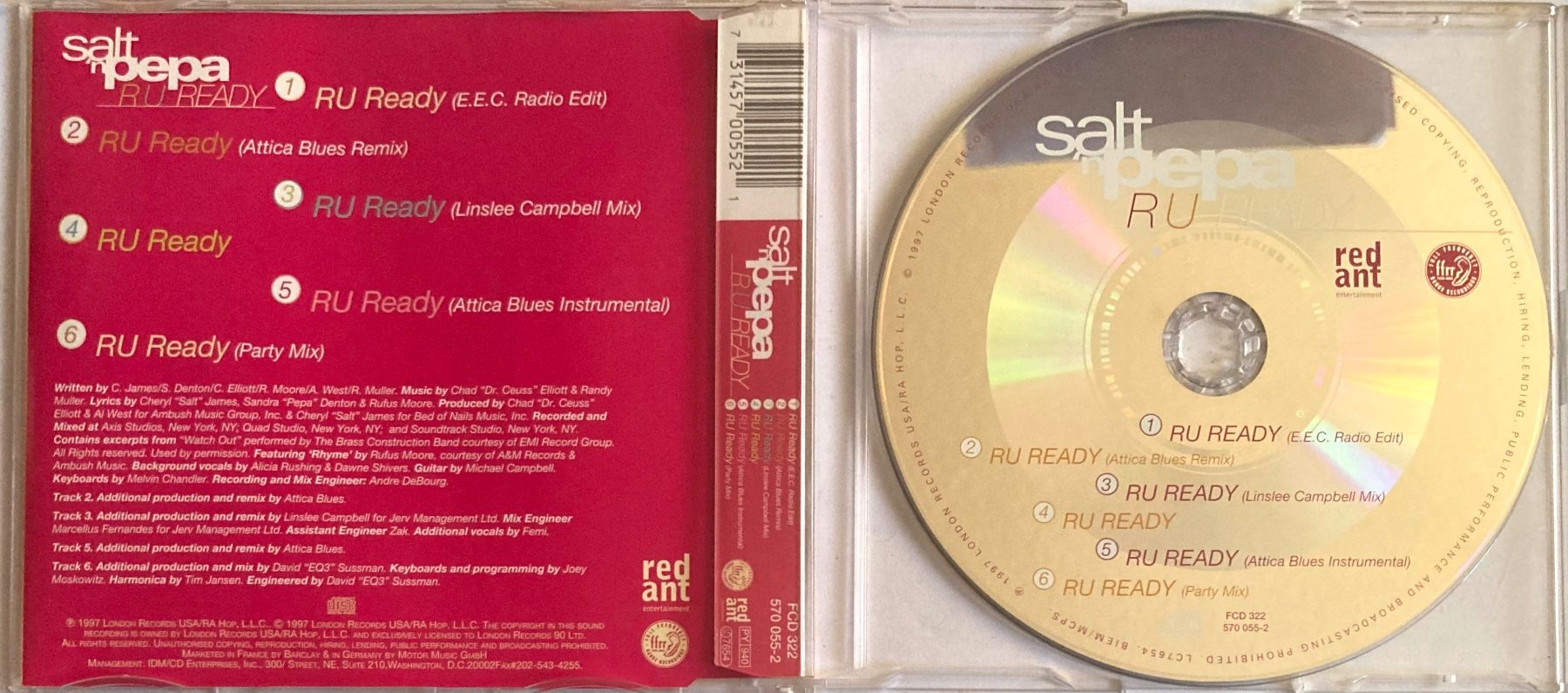 CDs: SALT' N' PEPA - R U READY – Gebraucht aus Poliez-Pittet von Newtown-Records 1