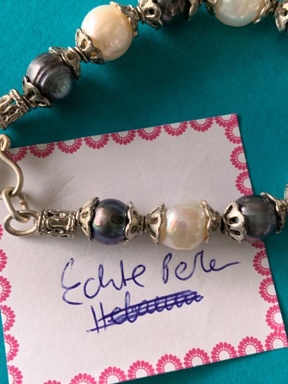 Bracelets: Armband silber echte perle schwarz/weiss – D'occasion à Dittingen par Bellevista 8