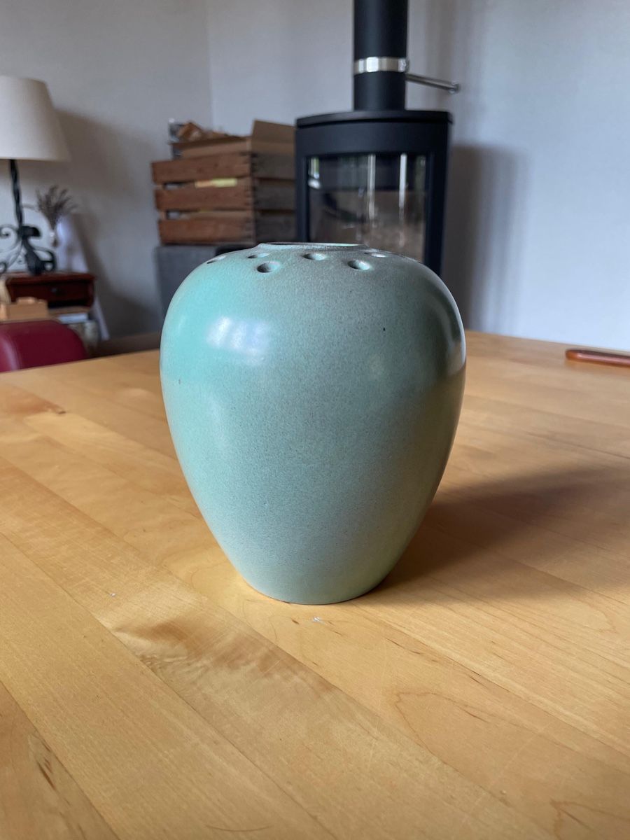 Vasi & Recipienti: Blumenvase Keramik türkis mit Einstecklöcher – Nuovo (secondo la descrizione) da Langenthal venduto da BRF.97 1