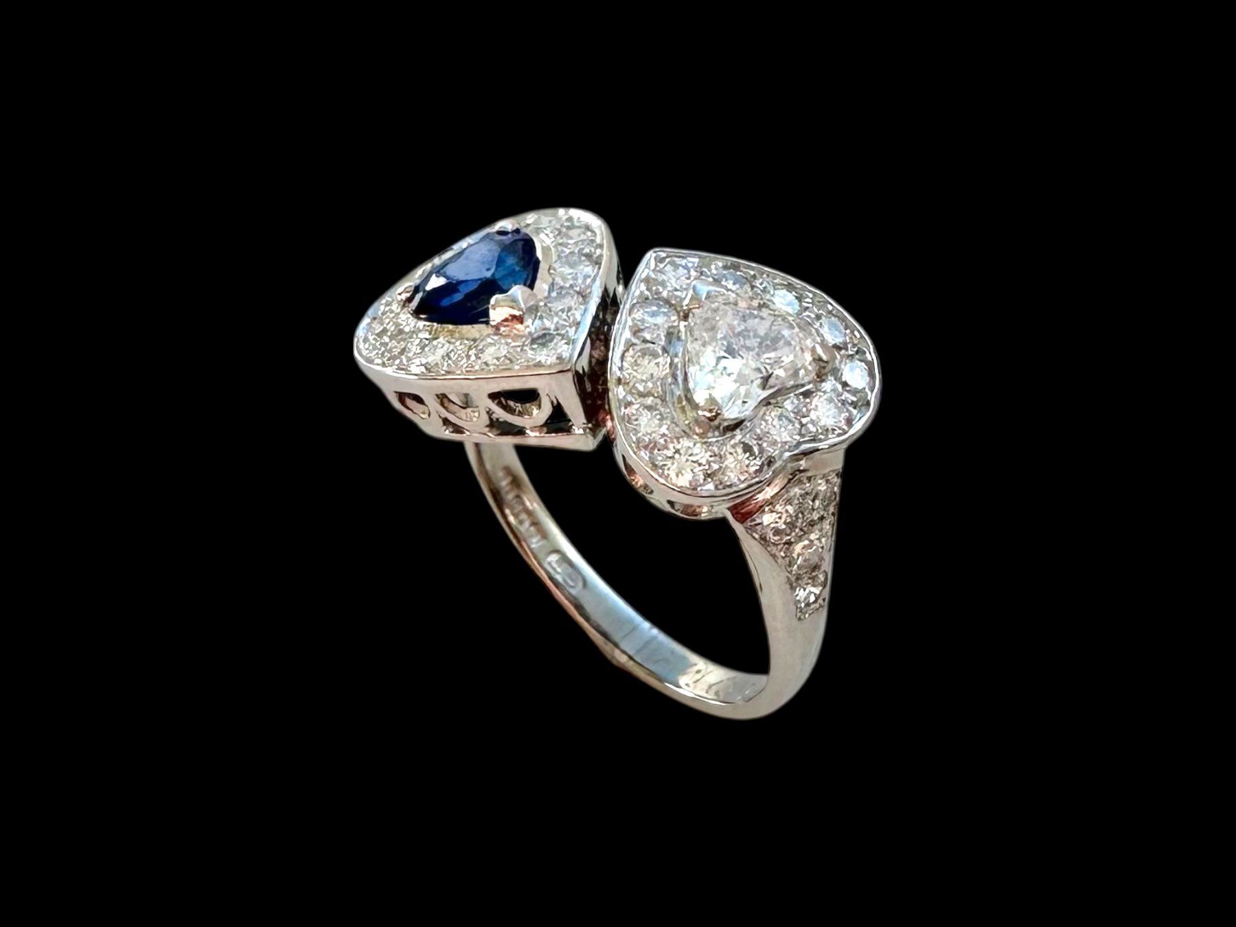 Anelli: LONDON 1986, Saphir - Diamant - Croisé-Ring – Usato da Zuzwil SG venduto da artimmo 2