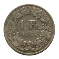 Schweiz - 1 Franken - 1875 - Silber