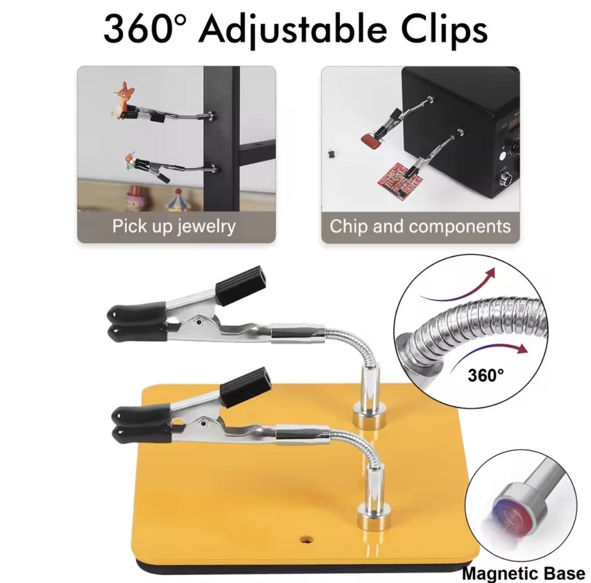 Tutti gli attrezzi: Professionelle Dritte Hand/Löthilfe - Magnetisch – Nuovo e nell'imballaggio originale da Luzern venduto da MusikElektronikShop 3