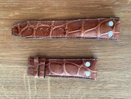 ORIGINAL KROKO ARMBAND KAUFMANN, 25/20, NEU, BRAUN