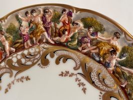 2 Porzellan Teller Napoleon signiert 26cm Frankreich