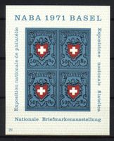1971, Nationale Briefmarkenausstellung Basel (NABA) Nr.29 **