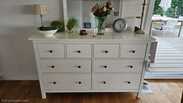 IKEA HEMNES Kommode mit 8 Schubladen, weiß