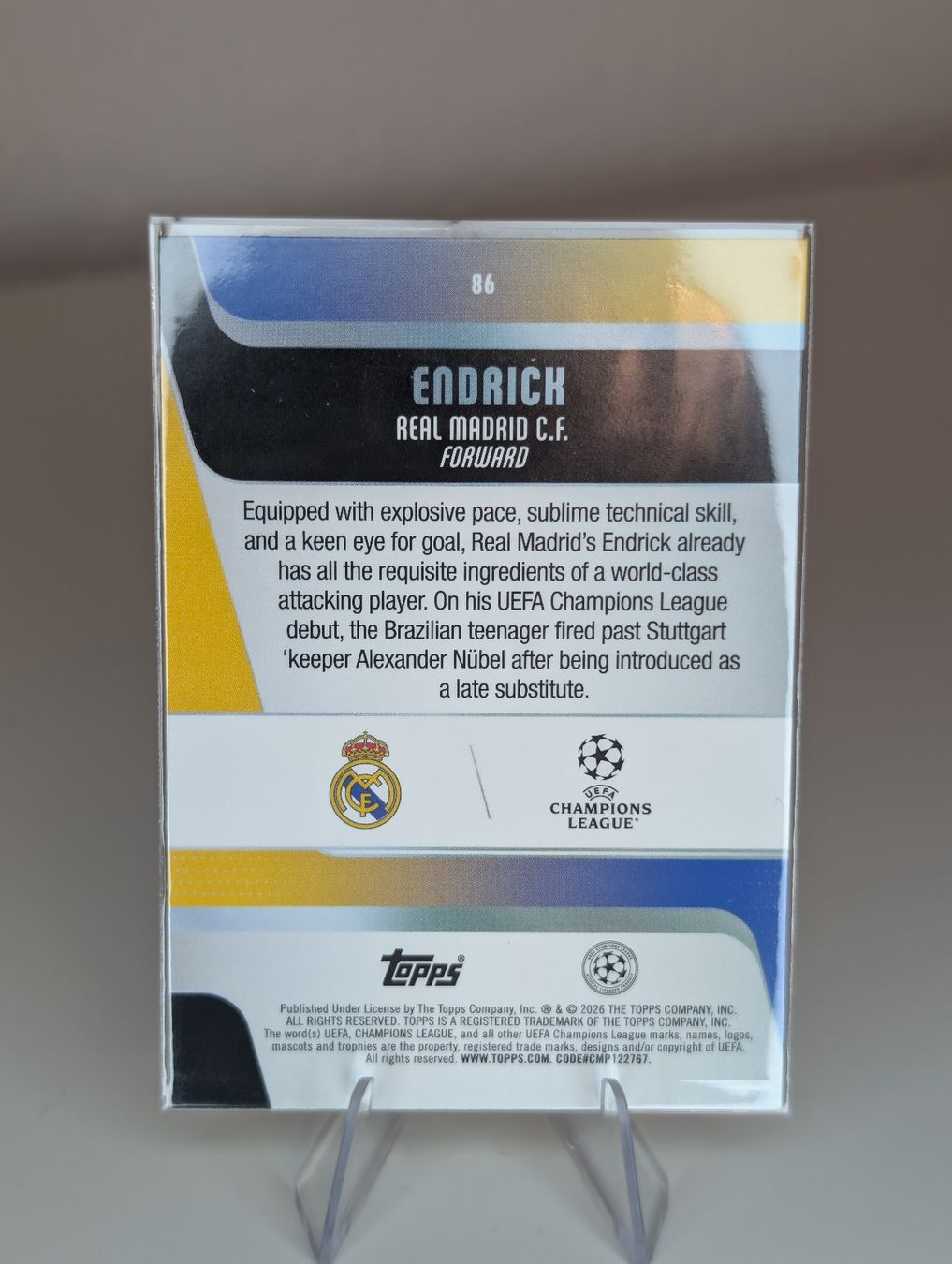 Topps Sammelbilder & Trading cards: Endrick Real Madrid Topps Flagship – Neu (gemäss Beschreibung) aus Hunzenschwil von BRPCards 1