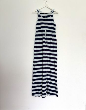 👗Umstandskleid Maritime Maxikleid Kleid Gr. M Baumwolle