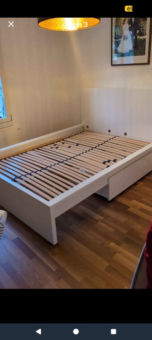 Letti: Malm Bett 140x200 mit 4 Schubladen – Usato da Rohrbach venduto da Milli19