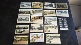 Lot Ansichtskarten Deutsche Reichspost ab 1897 ,div Lithos