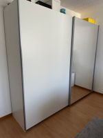 Schwebetürenschrank weiss mit Spiegel
