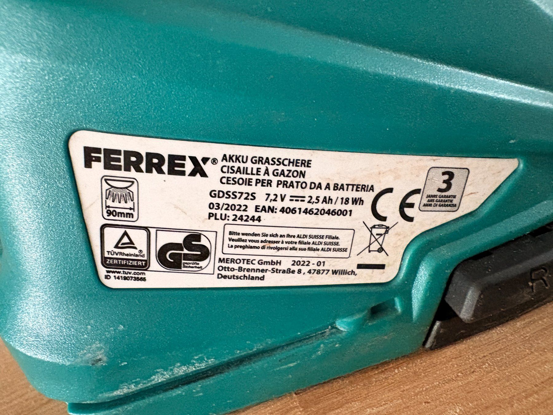 Ferrex Alle Werkzeuge: Gartenschere Akku 12V für Gras oder Büsche – Gebraucht aus Adlikon b.Regensdf von Cappo 4