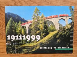 Maximum Karte Eröffnung Vereina 1999 für 1.--