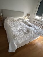 Beiges Boxspringbett 160 × 200 cm – sehr guter Zustand