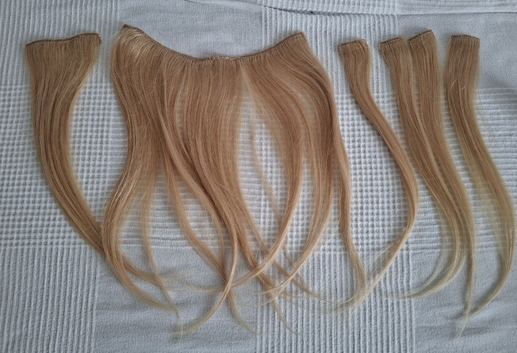 Parrucche: Echthaar Clip In Extensions, Blond, 35cm – Nuovo (secondo la descrizione) da Gersau venduto da melanie000