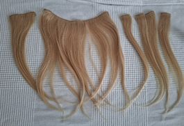 Echthaar Clip In Extensions, Blond, 35cm