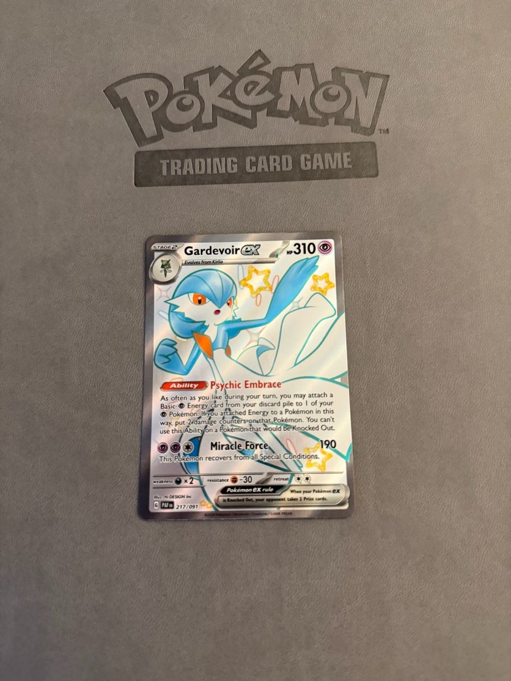 Pokémon Sammelbilder & Trading cards: Guardevoir ex (PAF 217) – Gebraucht aus Biel/Bienne von SeeLoewe55
