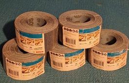 Bosch Schleifbandrolle, 50mm x 5m, Korn 40, 5 Stk.