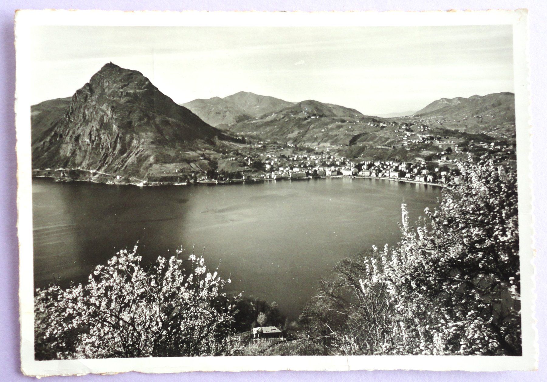 Ansichtskarten: Lugano e Monte S. Salvatore – Gebraucht aus Fétigny von Billy2miny