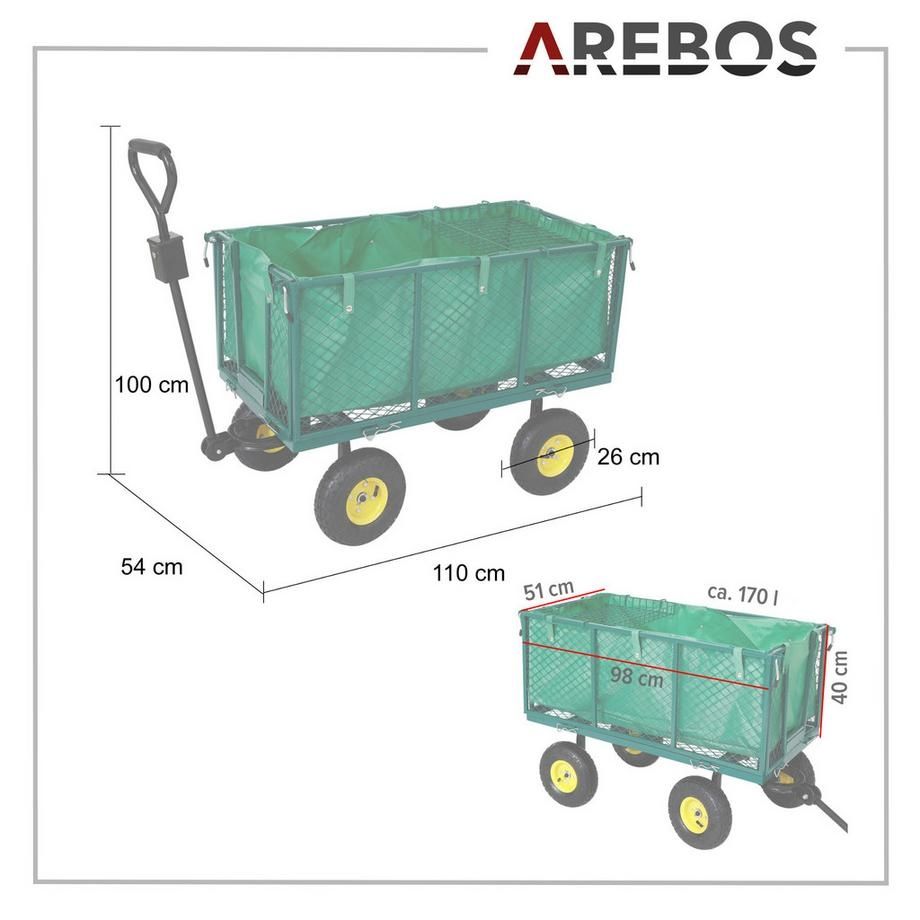 Carrelli di trasporto: Bollerwagen Transportwagen Gartenwagen – Nuovo (secondo la descrizione) da Nebikon venduto da warendiscount 5