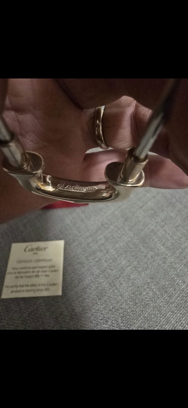 Cartier Portachiavi: Authentic Cartier Keychain C Vintage Sterling Silver – Usato da Vésenaz venduto da Angela.C3 1