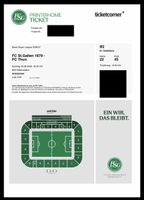 Fussballticket FC St.Gallen-FC Thun 30.08.2026 B2 Reihe 22