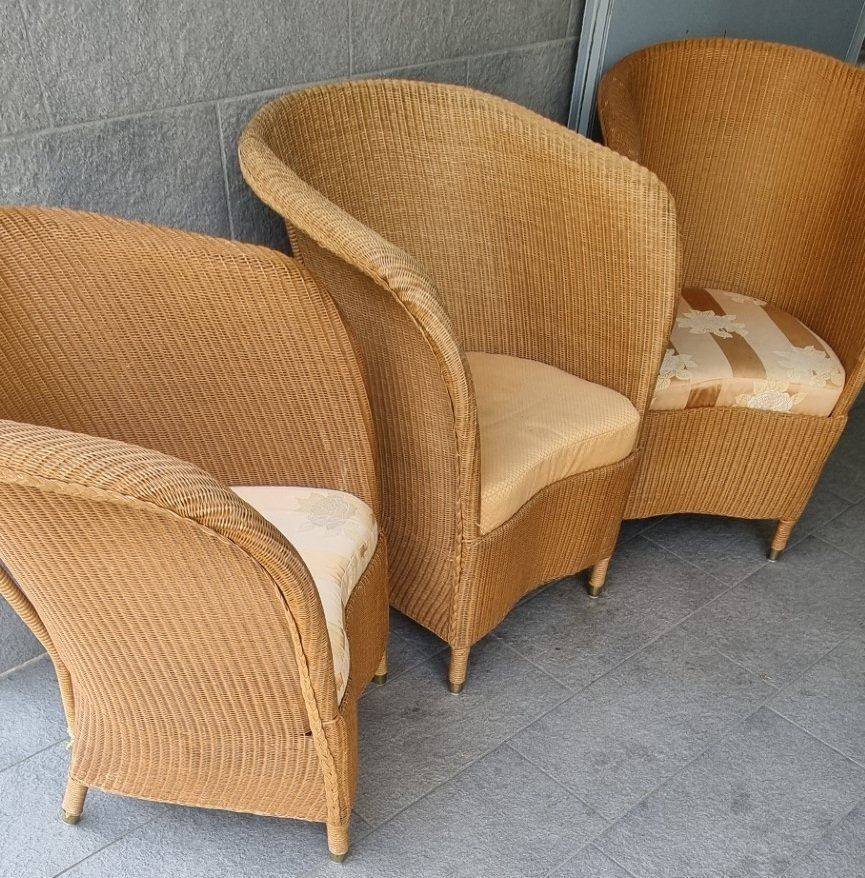 Sessel: 3 elegante Korbsessel Rattan Korbweide – Gebraucht aus Flums von Flumsantik 2