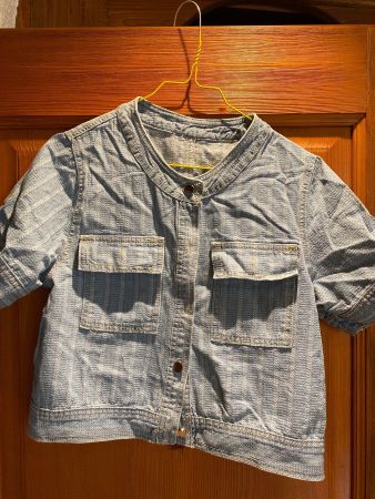 Jeansjacke mit kurzen Armen