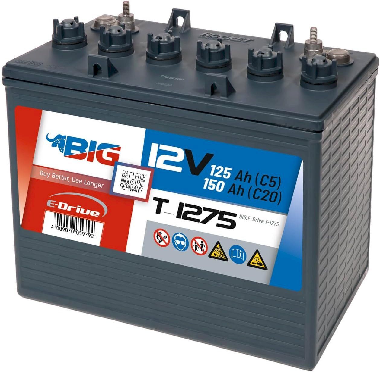 Batterien: BIG E-Drive T-1275 12V 150Ah – Neu und originalverpackt aus Bottighofen von zaap 2