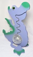 Big Belly Bank - Violette / Grüner DRACHE - Spardose