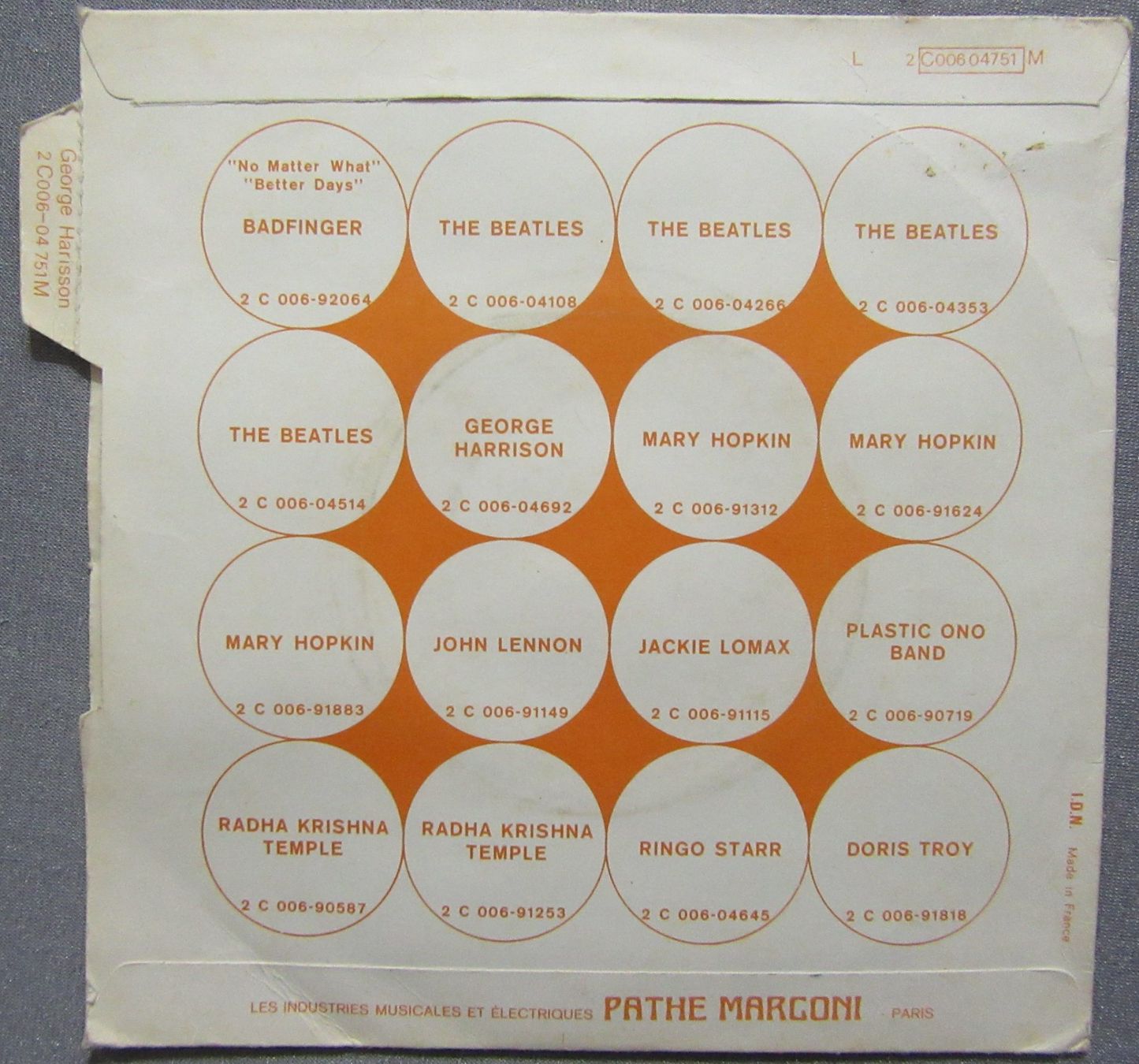 Dischi in vinile: George Harrisson - What is Life - Single von 1971 – Usato da Auenstein venduto da Padabimbim 1