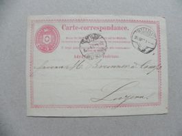 Carte Correspondence Willisau LU Luzern 1871 Post Ganzsache