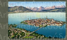 AK Farblitho Lindau Bodensee D Scesaplana bis Säntis ≈ 1930