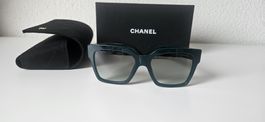 Sonnenbrille CHANEL grün  Neu mit Etui