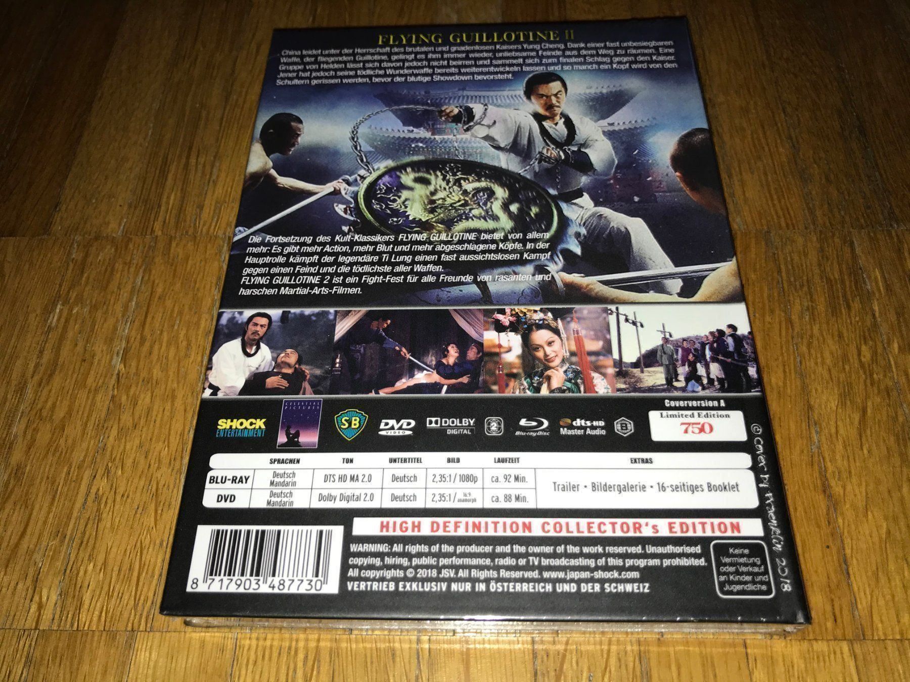 Tutti i DVDs: Die Fliegende Guillotine 2 - MEDIABOOK - A - UNCUT – Nuovo e nell'imballaggio originale da Basel venduto da havsok 1