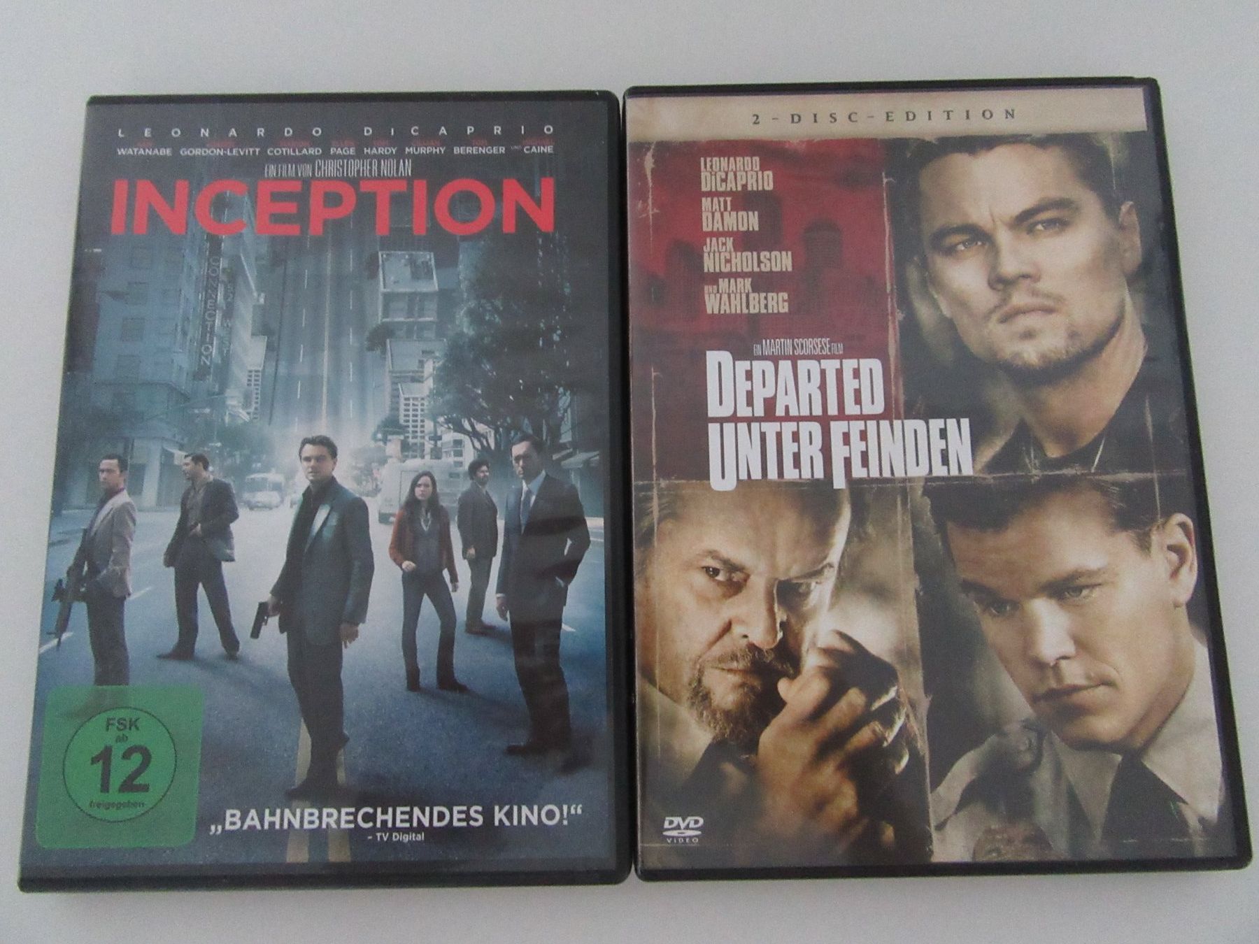 Alle DVDs: Inception + Departed - Leonardo di Caprio, 2x DVD's – Gebraucht aus Bern von Mariana7