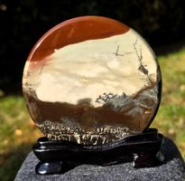 🌄✨ Landschaftsjaspis  Wunderschöne handpolierte Scheibe