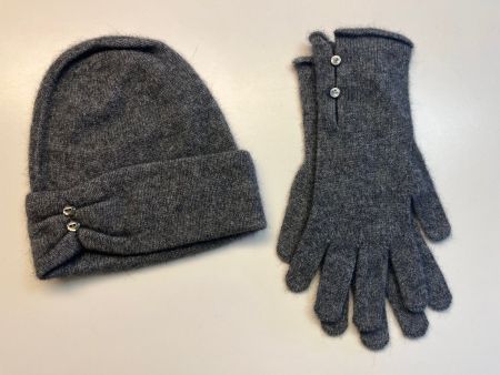Posssum Set Mütze und Handschuhe grau