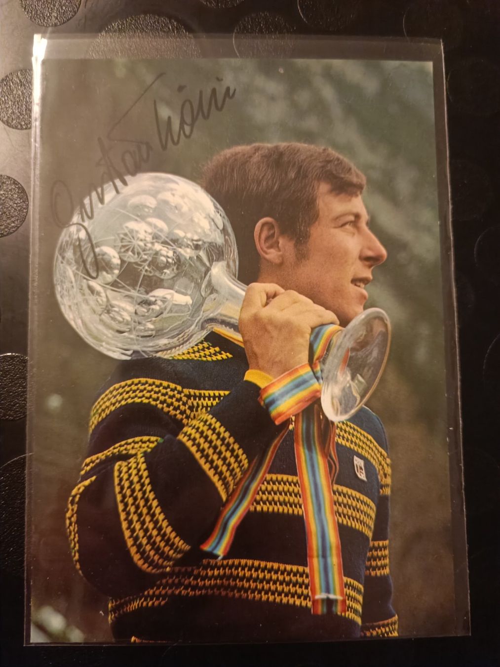 Autografi: Gustav Thöni - handsignierte alte Karte – Usato da Menziken venduto da Artographs