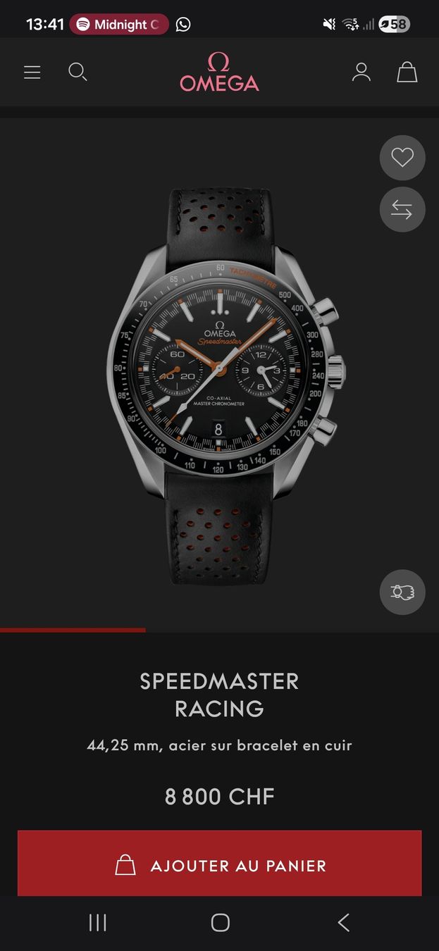 Omega Uhren: OMEGA SPEEDMASTER RACING CHRONO AUTOMATIC 44.25MM SWISS MADE – Gebraucht aus Grand-Lancy von luc111 9