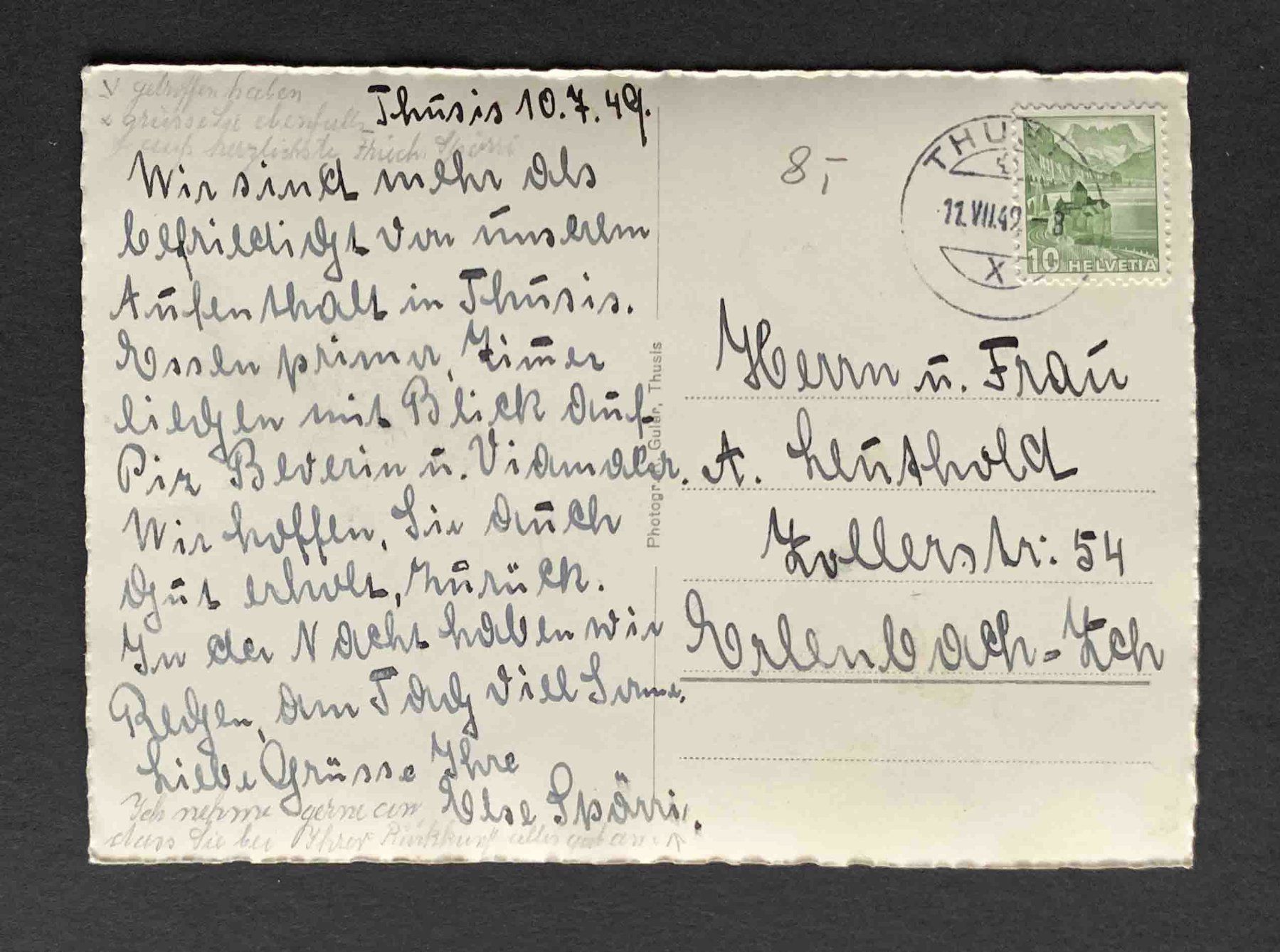 Cartoline postali: AK Sils mit Piz Beverin – Usato da Goldau venduto da artelier1 1