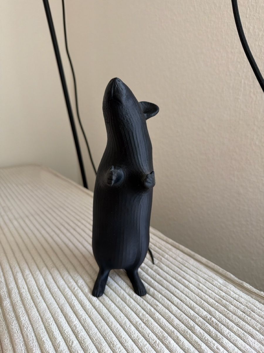Lampes: 3D printed Black Mouse Lamp with Bulb – D'occasion à Regensdorf par __Claudia_ 2