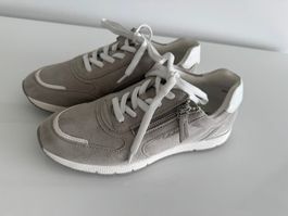 Damen Leder Sneaker Medicus grau mit Reissverschluss Gr. G6
