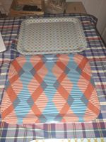 Globus Serviertabletts im 2er Set - Vintage Design unbenutzt