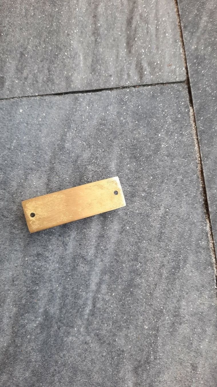 Insegne: MESSINGSCHILD  "SCHIETHUS" (Scheisshaus) – Nuovo (secondo la descrizione) da Reinach AG venduto da Huckleberrysix 2