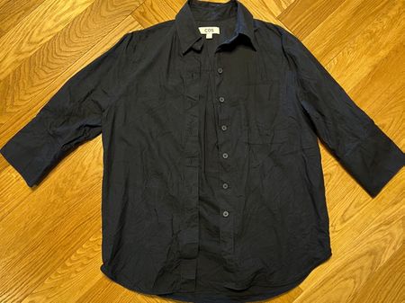 COS Hemdbluse, Dunkelblau, Grösse 32