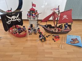 Playmobil Piraten Set mit Schiffen und Leuchtturm gebraucht