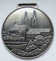 Basler Münster Medaille Basel Gross Relief